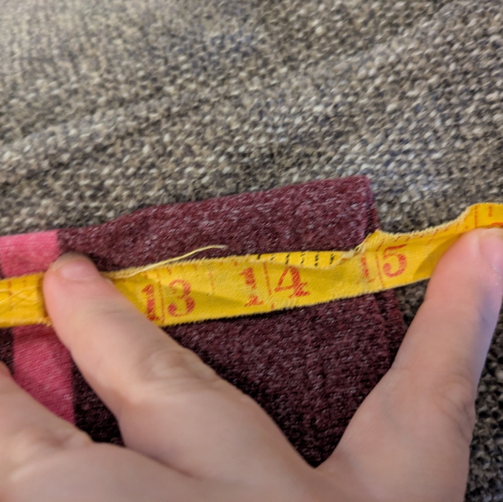 🔴3/$15 Maurices Striped V-Neck top in Dusty Rose & Pink - Picture 13 of 13